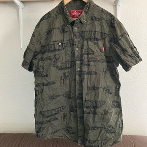 Active print button up